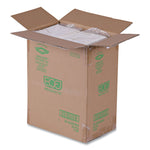 Vanguard Worldview Renewable and Compostable Sugarcane Take-Out Containers, 36 oz, 8 x 8 x 2, White, 200/Carton
