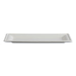 Vanguard Renewable and Compostable Sugarcane Plates, 5 x 10, White, 500/Carton