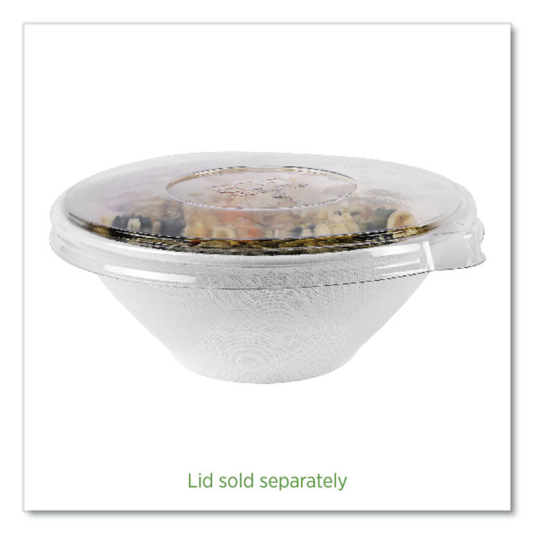 Vanguard Renewable and Compostable Sugarcane Bowls, 40 oz, White, 400/Carton