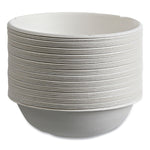 Vanguard Renewable and Compostable Sugarcane Bowls, 16 oz, White, 800/Carton