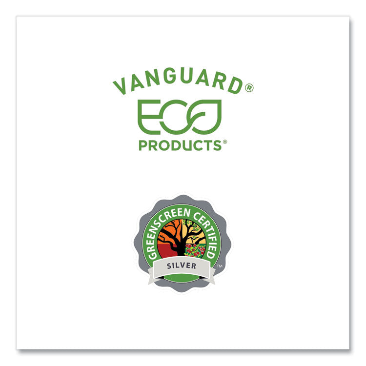 Vanguard Worldview Renewable and Compostable Sugarcane Take-Out Containers, 16 oz, 7 x 5 x 1, White, 400/Carton