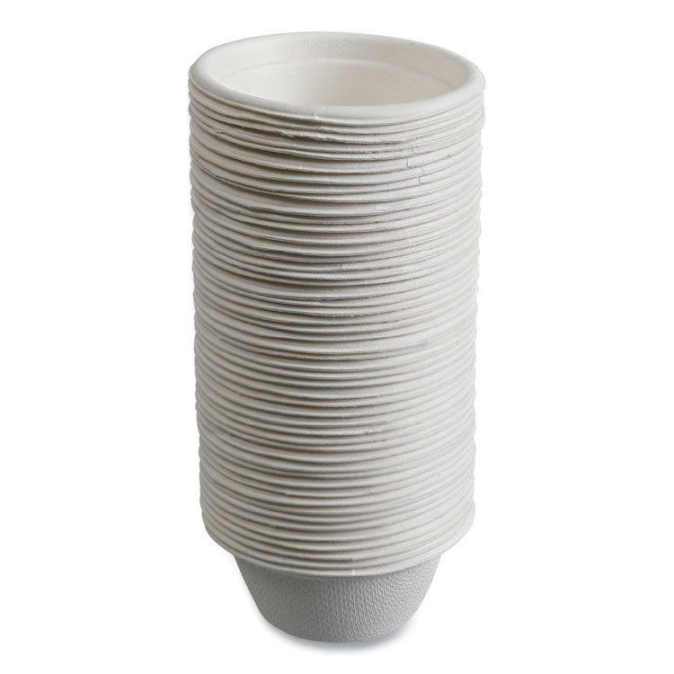 Vanguard Renewable and Compostable Sugarcane Portion Cups, 2 oz, White, 2,500/Carton