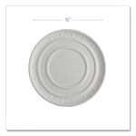 Vanguard Molded Fiber Pizza Tray, 16" Diameter, White, Sugarcane, 50/Carton
