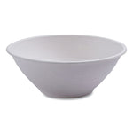 Vanguard Renewable and Compostable Sugarcane Bowls, 40 oz, White, 400/Carton