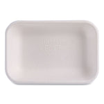 Vanguard Worldview Renewable and Compostable Sugarcane Take-Out Containers, 16 oz, 7 x 5 x 1, White, 400/Carton