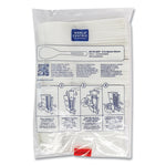 Cutlery Dispenser Refills, Spoon, Plastic, White, 100/Bag, 10 Bags/Carton