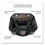 Arsenal 5844 Bucket Truck Tool Bag with Tethering Attachment Points, 8 Compartments, 13 x 7.5 x 7.5, Gray