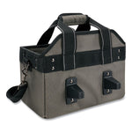 Arsenal 5844 Bucket Truck Tool Bag with Tethering Attachment Points, 8 Compartments, 13 x 7.5 x 7.5, Gray