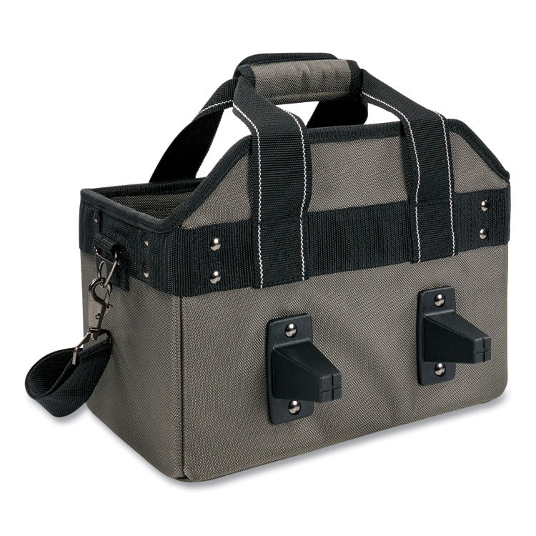 Arsenal 5844 Bucket Truck Tool Bag with Tethering Attachment Points, 8 Compartments, 13 x 7.5 x 7.5, Gray