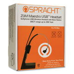 ZuM Maestro USB Monaural Over The Head Headset, Black