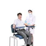 Viva Comfort Extra Wide Adjustable Bariatric Phlebotomy Blood Drawing Chair, 500 lbs. Capacity, Blue (ADI997-01-BLU-HD-MK)