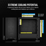 Corsair 3000D AIRFLOW Mid-Tower ATX Case, Black (CC-9011251-WW)