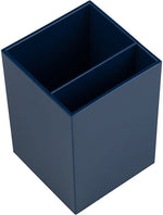 JAM PAPER Plastic Pen Holder, Navy Blue (341nas)