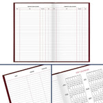 AT-A-GLANCE 2026 Hardcover Diary, 7.75" x 12", Ruled, Red (SD376-13-26)
