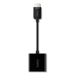 Hdmi To Vga Adapter With Micro-Usb Power, 9.8", Black