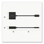 USB-C to HDMI + Charge Adapter, HDMI/USB-C(F)/USB-C(M), 2.53", Black