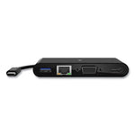 USB-C Multimedia Adapter, HDMI/Ethernet/USB-A/USB-C/VGA, 4.33", Black