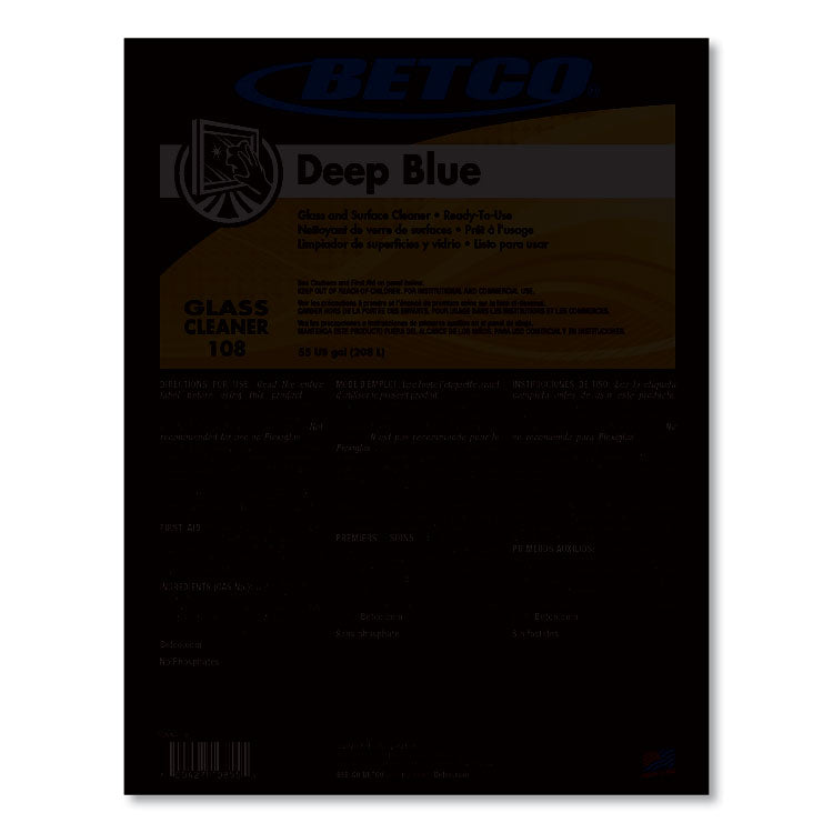 Deep Blue Glass and Surface Cleaner, 55 gal Drum