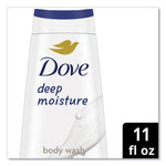 Dove Body Wash Deep Moisture, 11 oz, 6/Carton