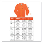 GloWear 8091 Non-Certified Hi-Vis Long Sleeve Shirt, Small, Orange