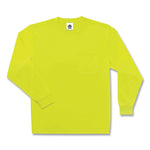 GloWear 8091 Non-Certified Hi-Vis Long Sleeve Shirt, Small, Lime