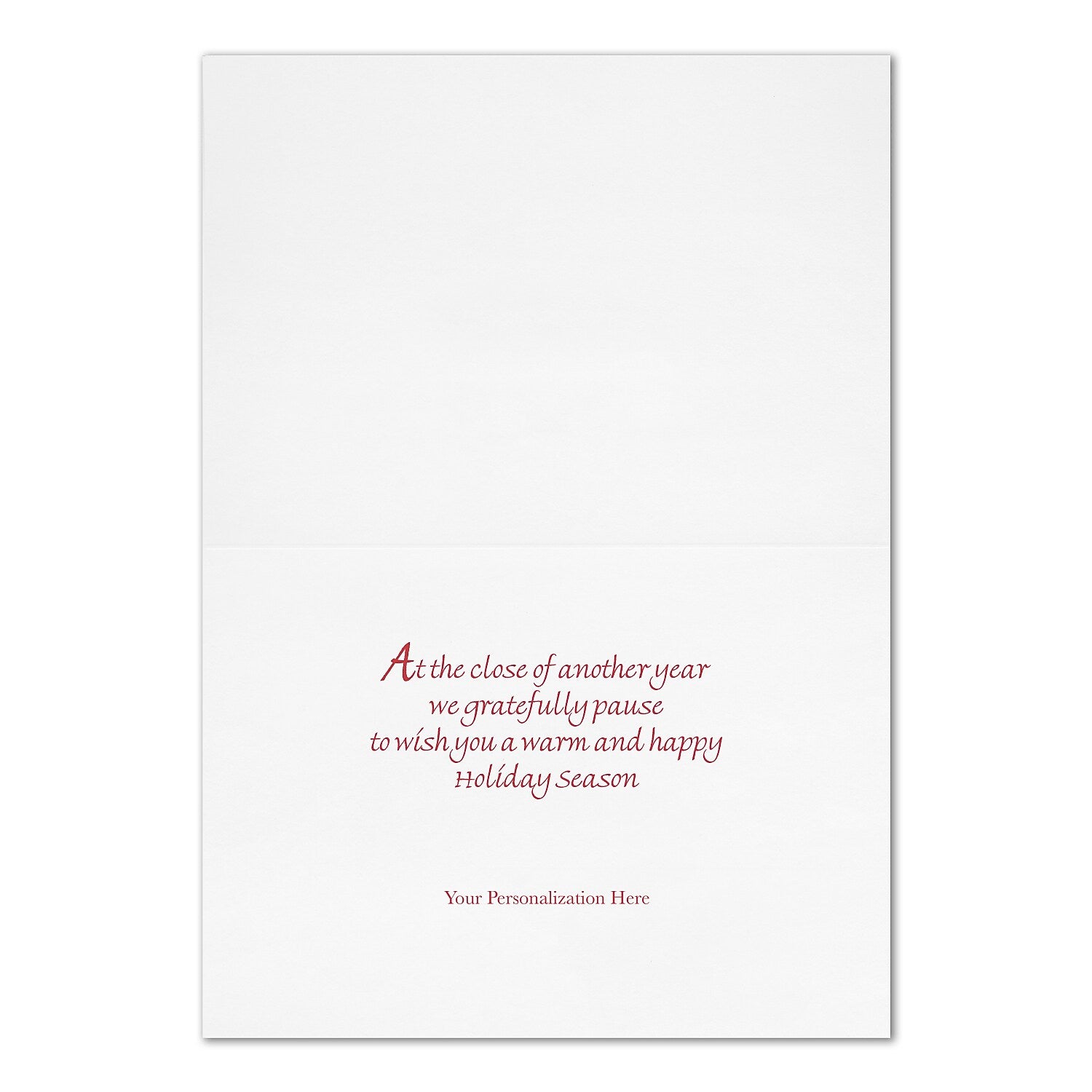 "Team Gnome" Holiday Card w/ Gold Lined White Envelope, 250/BX