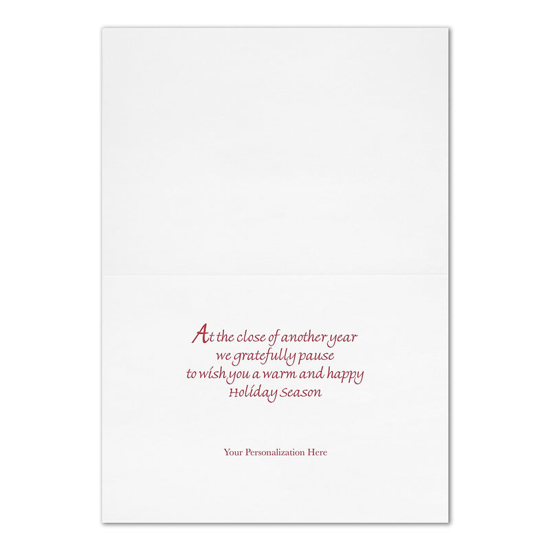 "Team Gnome" Holiday Card w/ Gold Lined White Envelope, 50/BX