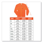 GloWear 8091 Non-Certified Hi-Vis Long Sleeve Shirt, 4X-Large, Orange