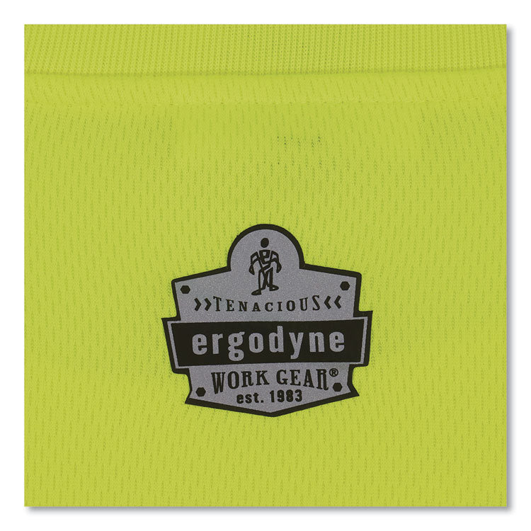 GloWear 8091 Non-Certified Hi-Vis Long Sleeve Shirt, 3X-Large, Lime