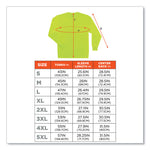 GloWear 8091 Non-Certified Hi-Vis Long Sleeve Shirt, Medium, Lime