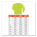 GloWear 8091 Non-Certified Hi-Vis Long Sleeve Shirt, X-Large, Lime