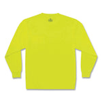 GloWear 8091 Non-Certified Hi-Vis Long Sleeve Shirt, Small, Lime
