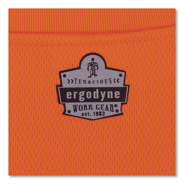 GloWear 8091 Non-Certified Hi-Vis Long Sleeve Shirt, 5X-Large, Orange