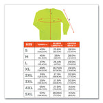 GloWear 8091 Non-Certified Hi-Vis Long Sleeve Shirt, 3X-Large, Lime