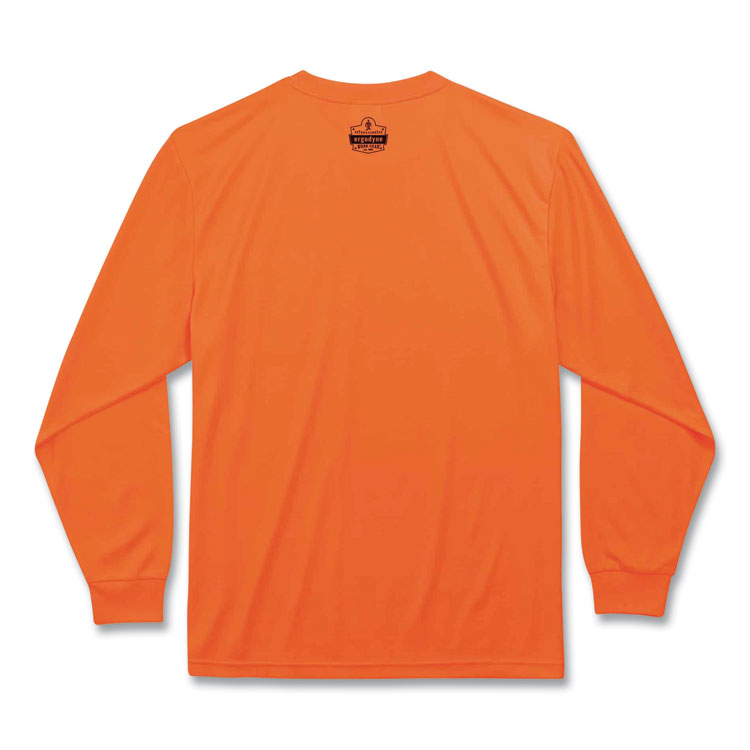GloWear 8091 Non-Certified Hi-Vis Long Sleeve Shirt, 5X-Large, Orange