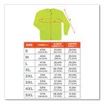 GloWear 8091 Non-Certified Hi-Vis Long Sleeve Shirt, 4X-Large, Lime