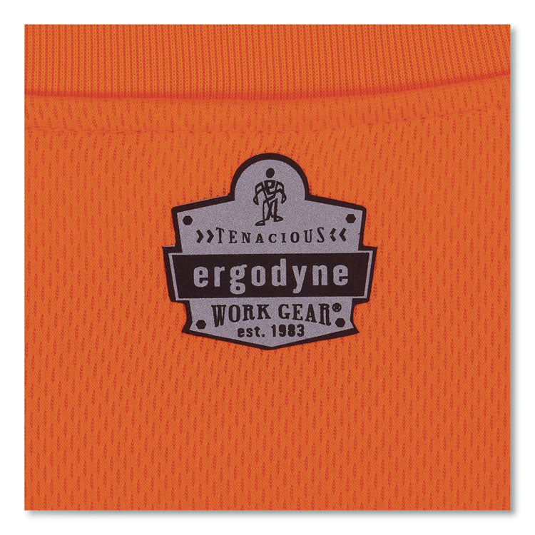 GloWear 8091 Non-Certified Hi-Vis Long Sleeve Shirt, 3X-Large, Orange