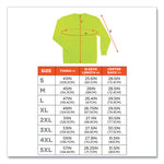 GloWear 8091 Non-Certified Hi-Vis Long Sleeve Shirt, Small, Lime