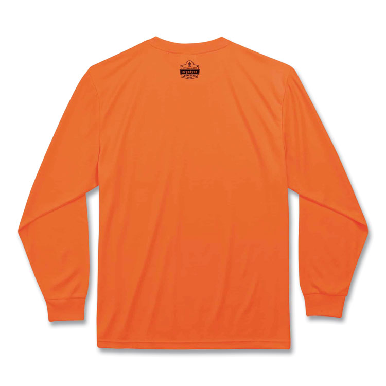 GloWear 8091 Non-Certified Hi-Vis Long Sleeve Shirt, 4X-Large, Orange