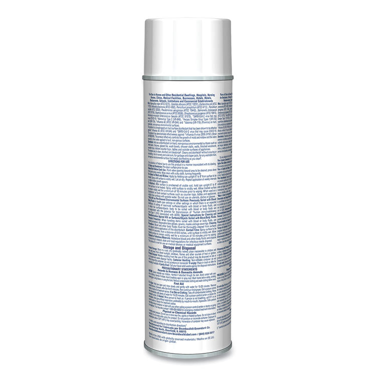 Foaming Disinfectant Germicidal Cleaner, Flowery Scent, 19 oz Aerosol Can, 12/Carton