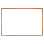 Ghent M1 Magnetic Porcelain Dry-Erase Whiteboard, Wood Frame, 4'H x 7' 4"W (M1W-47-4)