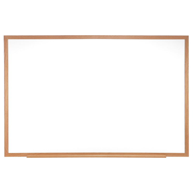 Ghent M1 Magnetic Porcelain Dry-Erase Whiteboard, Wood Frame, 4'H x 7' 4"W (M1W-47-4)