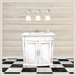 Amanti Art Bathroom II by Elizabeth Medley Framed Canvas Wall Art Print, 22" x 22" (A42678300099)