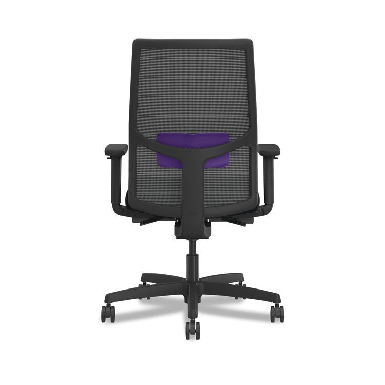 Ignition 2.0 4-Way Stretch Mid-Back Mesh Task Chair, Supports Up to 300 lb, 17" to 21" Seat Height, Black