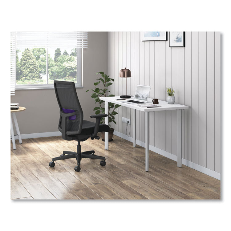 Ignition 2.0 4-Way Stretch Mid-Back Mesh Task Chair, Supports Up to 300 lb, 17" to 21" Seat Height, Black