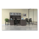 Ignition Series Guest Chair with Arms, Polyurethane Fabric Seat, 25" x 21.75" x 33.5", Black