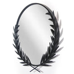 Infinity Instruments Emperor Metal Wall Mirror, 22" (20007BK)