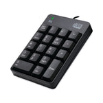 Adesso Wired 18-Key Numeric Keypad, Black (ADEAKB601UB)