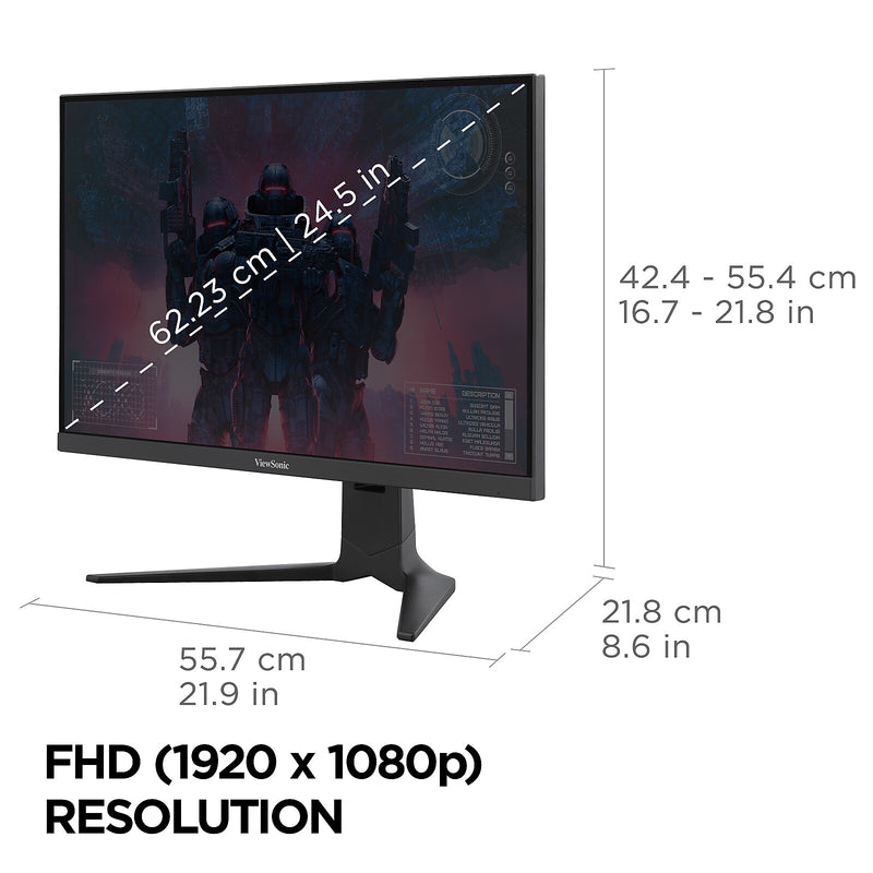 ViewSonic  25" 280Hz LED Gaming Monitor (XG2536)
