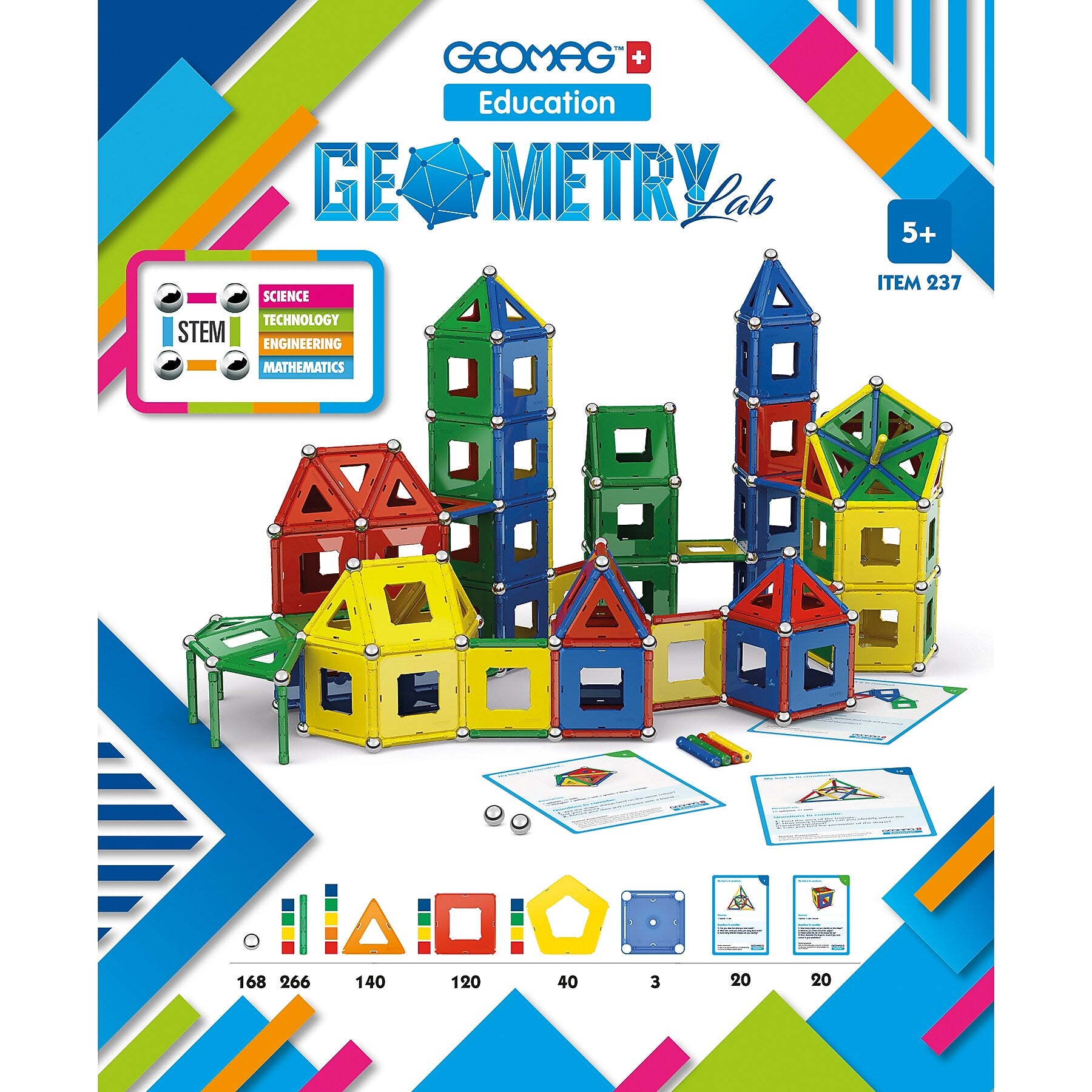 Geomag Geometry Lab Recycled, 737 Pieces (GMW237)
